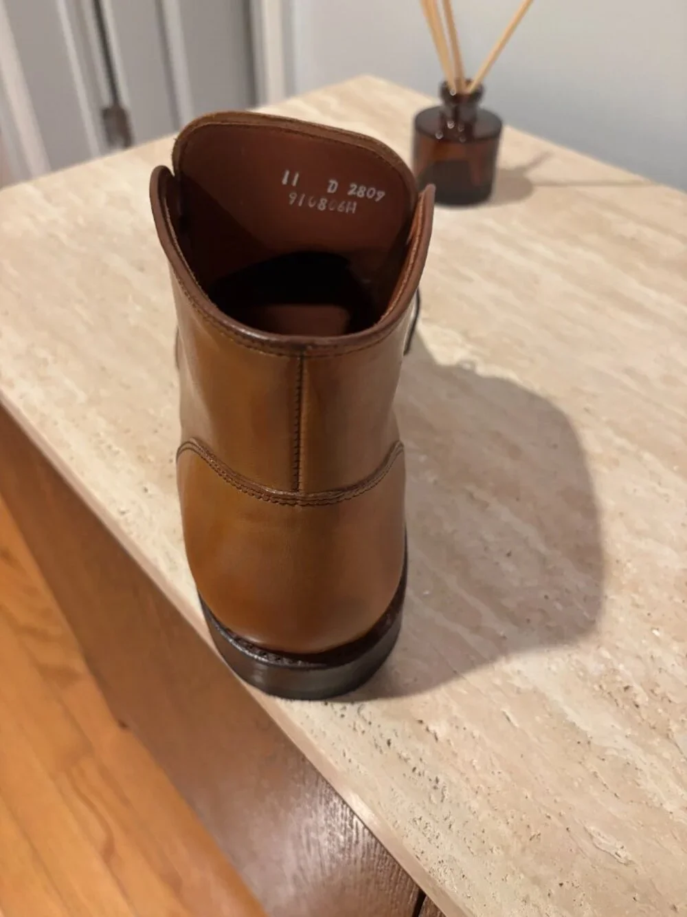 NEW Allen Edmonds Williamsburg Chukka Ankle Dress Boots 11 D US 2809 Walnut
